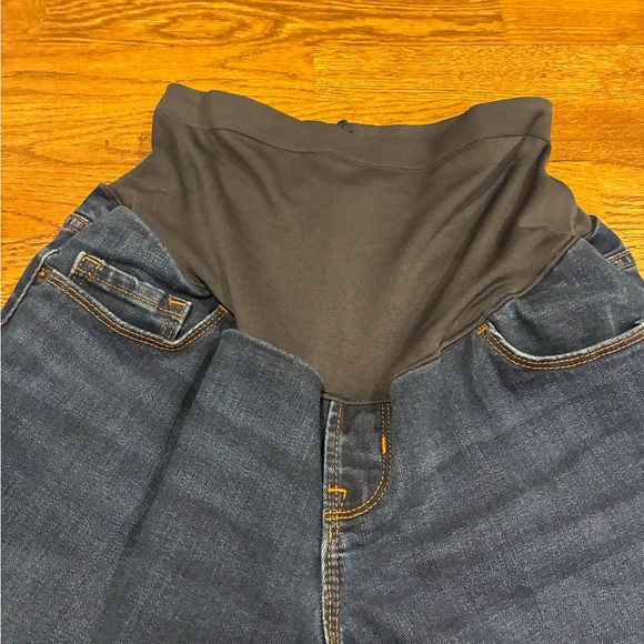 Old Navy Dark Blue Full Panel Maternity Jeans Size 6S - Picture 3 of 7